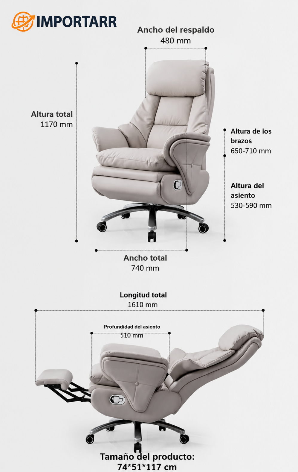 SILLA PREMIUM - MONARCA